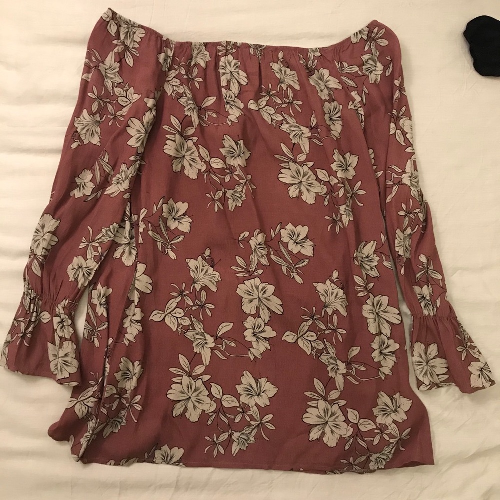 BRAND NEW Tobi Floral Off the Shoulder Dress